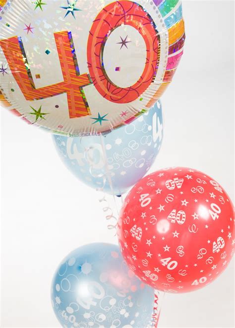 7 best 40th Birthday Balloons images on Pinterest | Balloon bouquet ...