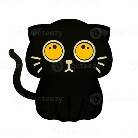 black cat cartoon clip art 35894427 PNG