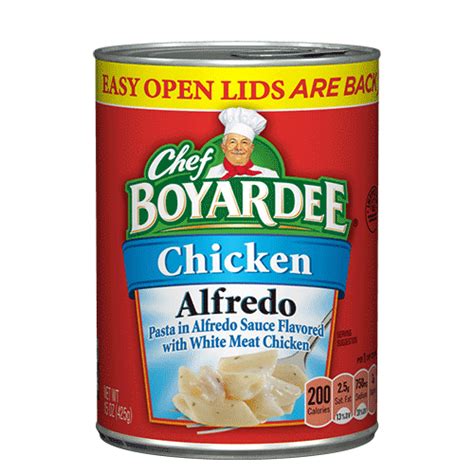 Chicken Alfredo Can | Chef Boyardee