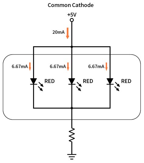 Circuit Diagram For Common Cathode Leds