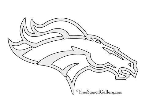 NFL Denver Broncos Stencil | Free Stencil Gallery