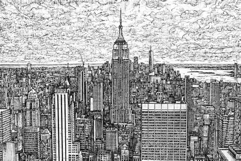 NEW YORK - pencil drawing Drawing by Fabrizio Cassetta - Fine Art America