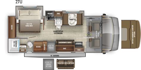 Greyhawk 27U Floorplan Drawing (1) | RV Lifestyle Magazine