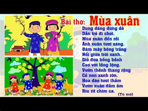 Bài thơ Mùa xuân - Thơ truyện mầm non - Đọc thơ cho bé [ GianggiangTV ] - Khám Phá 360