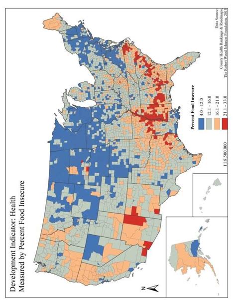 Map displaying U.S. counties according to the percent of the population... | Download Scientific ...