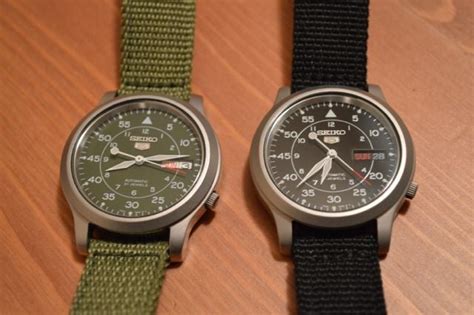 Seiko SNK809 (black) vs SNK805 (green): not all SNK's are created equal!