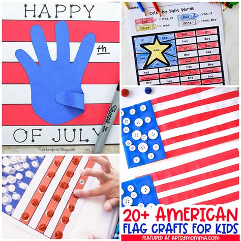 Patriotic American Flag Crafts for Kids - Artsy Momma