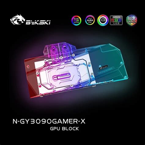 Bykski 3090 3080 GPU Water Cooling Block For GALAX GeForce RTX 3090/3080 GAMER, Graphics Card ...