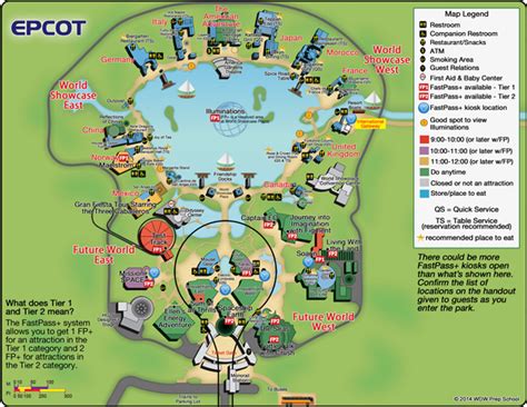 Guide to all Epcot attractions | Disney world map, Walt disney world vacations, Disney world ...