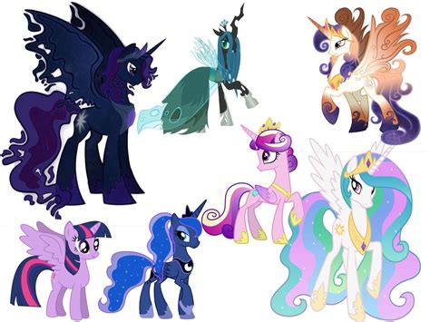 Royalty: King Cosmos, Queen Chrysalis, Queen Galaxia, Princess Twilight Sparkle, Princess Lu ...