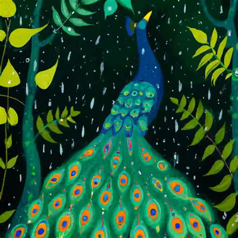 Dancing Peacock Images In Rain