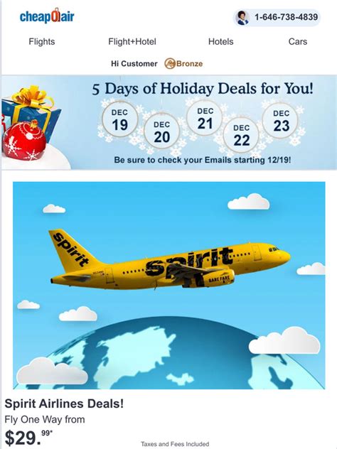 cheapoair: Spirit Airlines Deals! Fly from $29.99 | Milled