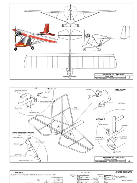 Fighter Ultralight Plans | Rivet | Spar (Aeronautics)