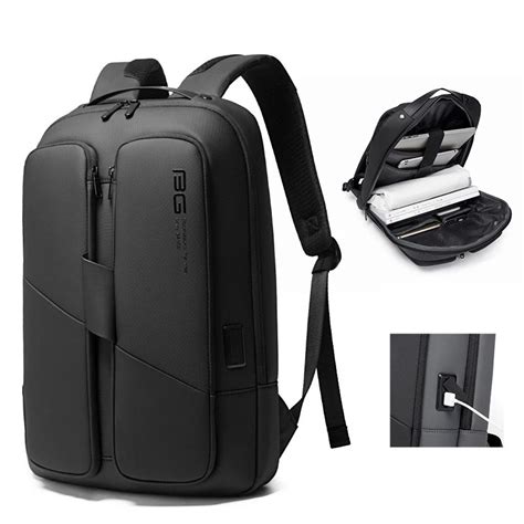 BANGE Men Anti Theft Waterproof Laptop Backpack 15.6 Inch Daily Work ...