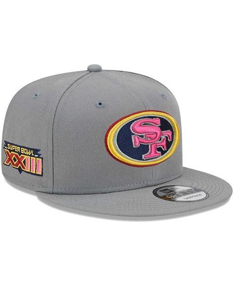 New Era Men's Gray San Francisco 49ers Color Pack Multi 9FIFTY Snapback ...