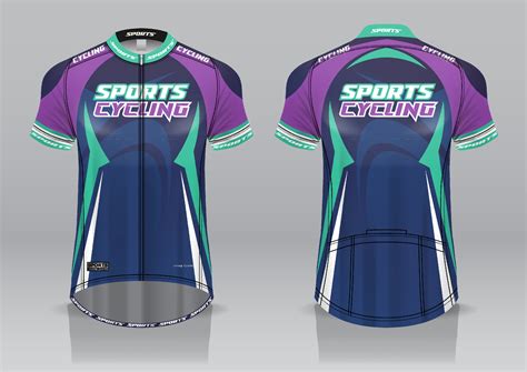 jersey design for cycling, front and back view, fancy uniform and easy ...