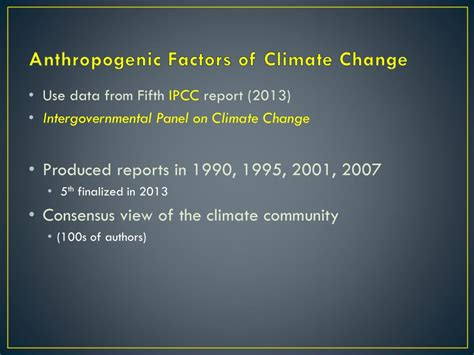 PPT - Anthropogenic Factors of Climate Change PowerPoint Presentation, free download - ID:2302008