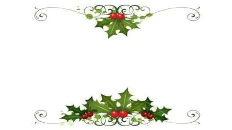 Image result for free holly border image | Illustrazione di natale ...