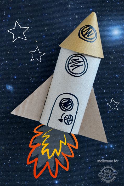 Toilet Roll Craft Rocket - Blast Off!!!!!