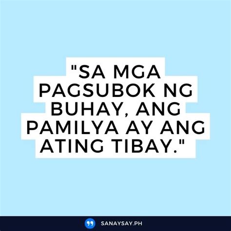 50+ Family Quotes Tagalog (Touching) | SANAYSAY