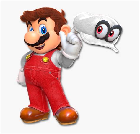 Super Mario Odyssey Mario And Cappy, HD Png Download - kindpng