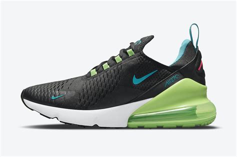 Nike Air Max 270 Black Neon Green Blue Pink DJ5136-001 Release Date ...