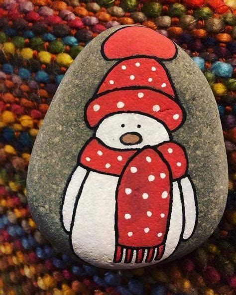 71 Painted rocks WINTER ideas | painted rocks, rock crafts, rock painting art