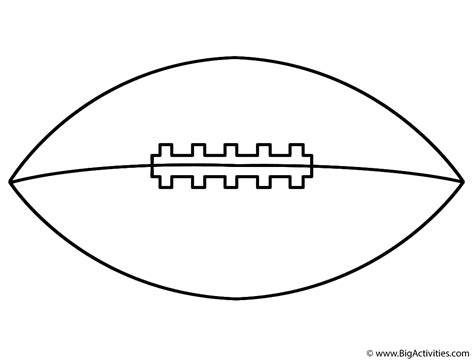 Football (Side) - Coloring Page (Sports)