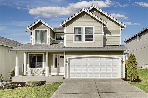 driveway, house, suburb, family, home, suburban, architecture, residential, seattle, blue skys ...