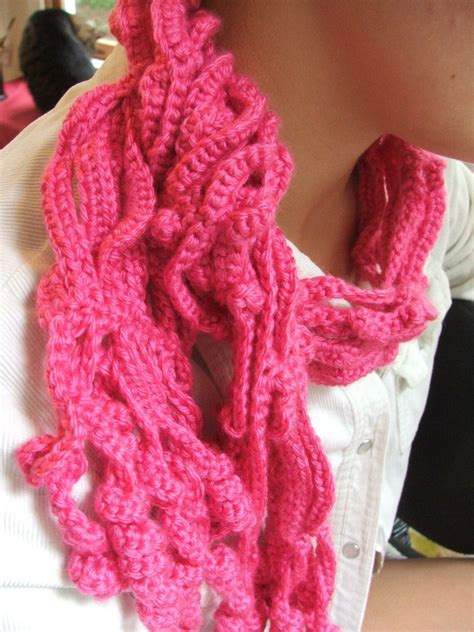 NEW Crochet Scarf Pattern Curly Vines Crochet Pattern - Etsy