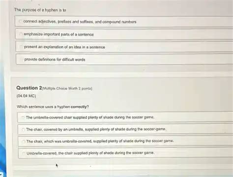 the purpose of hyphen is to connect adjectives, prefixes and suffixes, and compound numbers ...