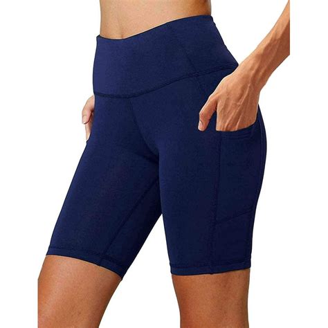 Aoliks - Aoliks Women's Biker Cycling Yoga Shorts Workout Shorts with Pockets,Navy Blue ...