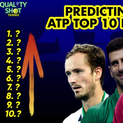 🎾2023 ATP Top 10 Ranking Prediction by QualityShot Tennis