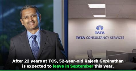 TCS CEO Rajesh Gopinathan Resigns After 22 Years With The Company