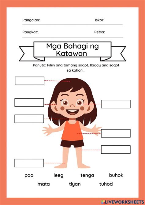 FREE Filipino Flashcards Body Parts (Bahagi Ng Katawan) —, 50% OFF