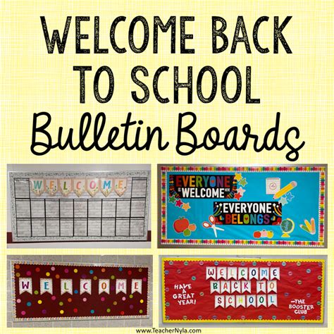 Welcome Back To School Bulletin Board Ideas Welcome Back School ...