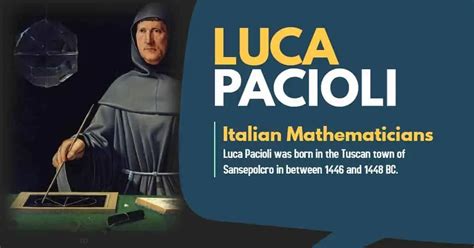 Fra Luca Bartolomeo de Pacioli Italian Mathematician » Vedic Math School