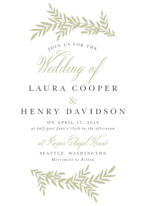 Wedding Invitation Wording Samples