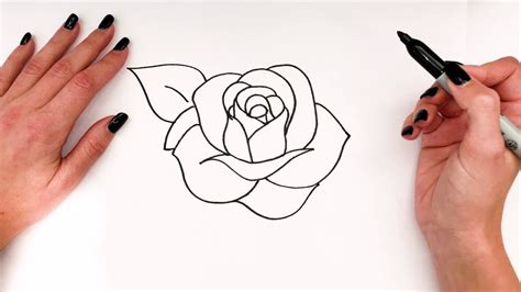 How To Draw A Rose Step By Step 🌹 | Rose Drawing EASY | Super Easy Drawings - YouTube