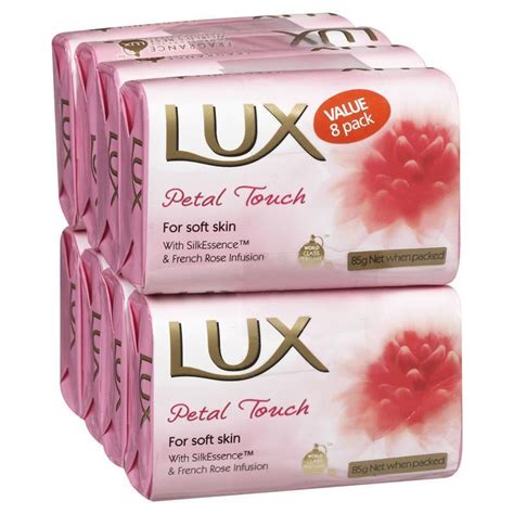 Buy Lux Bar Soap Pink Petal Touch 85g 8 Pack Online at ePharmacy®