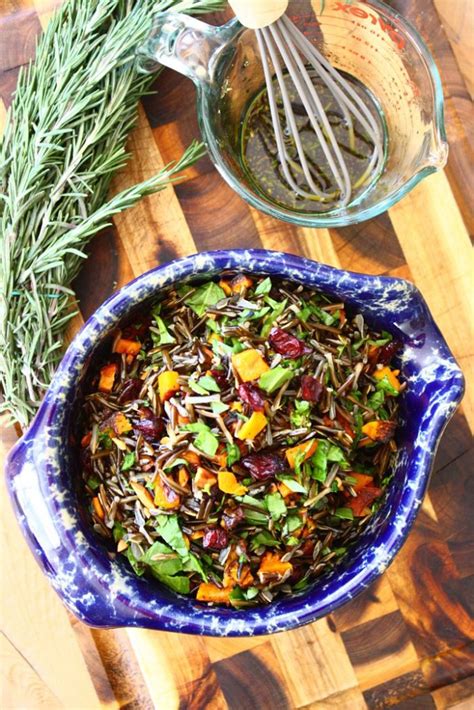 Crunchy Wild Rice Salad with Rosemary-Maple Vinaigrette | Feast on the ...