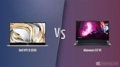 Dell XPS 13 9305 vs. Alienware X17 R1: Full specs comparison