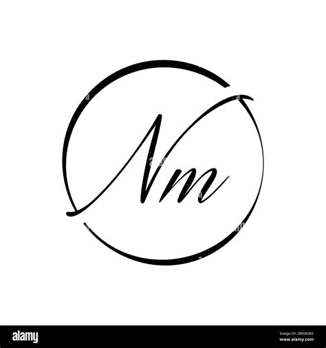 Initial Letter NM Logo Design Vector Template. Creative Abstract NM ...