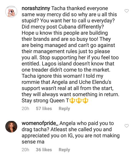 Titans slam Angela Okorie for dissing their Queen, Tacha