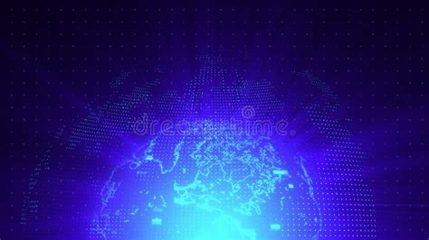 Digital world map stock illustration. Illustration of global - 260127995