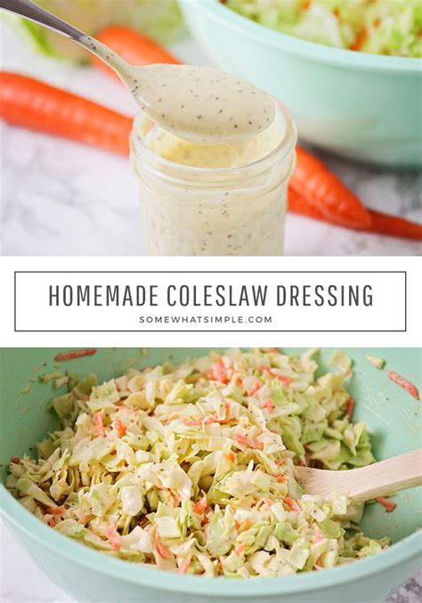 BEST Homemade Coleslaw Dressing Recipe | Somewhat Simple