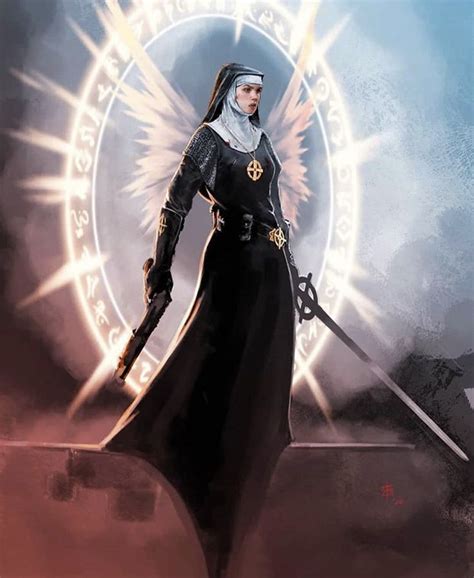 Warrior nun | Warrior woman, Character portraits, Warrior