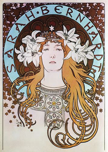 Alphonse Mucha - A16b Sarah Bernhardt/La Plume, 1897. | Flickr