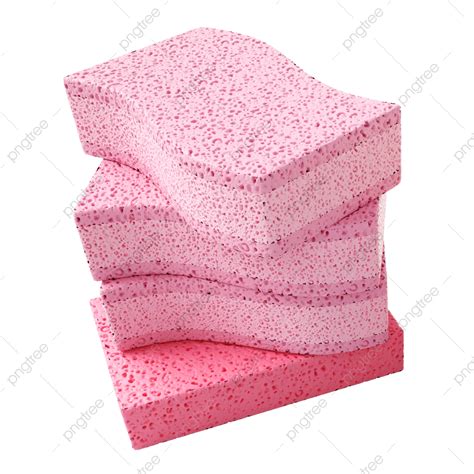 Clean 3d PNG, Cleaning Supplies 3d Pink Sponge, Cleaning Products, 3d, Health PNG Image For Free ...