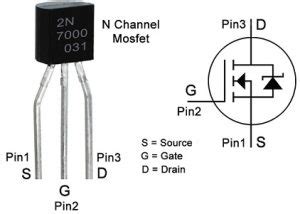 N Channel MOSFET : Types, Circuit, Working and Its Applications